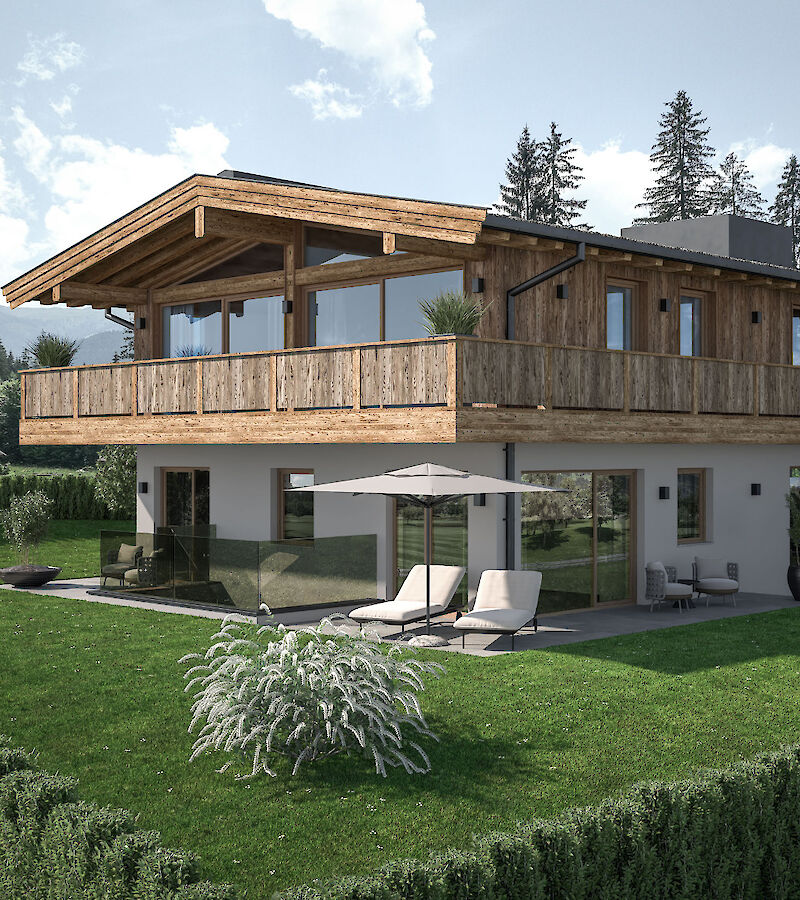 LEISURE RESIDENCE - Holiday home old stock with new building permit on the golf course in Westendorf