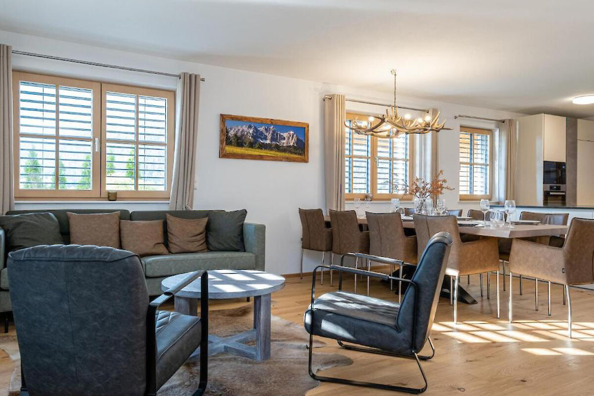 Maisonette near the ski slopes with a view of the Golf course Wilder Kaiser