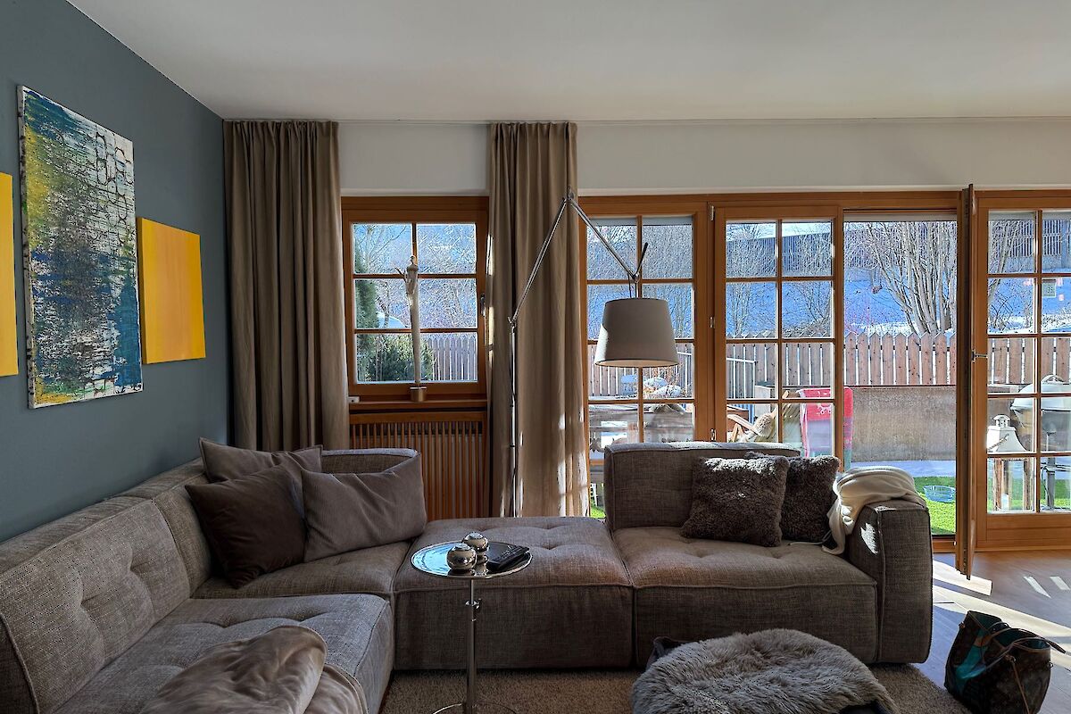 Terraced garden apartment in the center of Kitzb